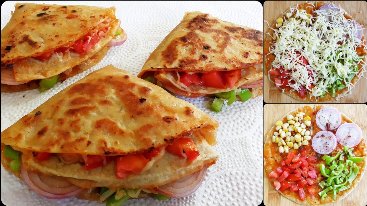 #shorts Pizza Roti Wrap Trending Wrap Breakfast Recipe Roti Recipe Leftover Roti Recipe Easy & quick