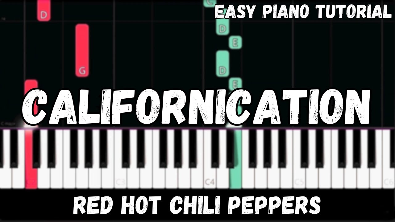 Red Hot Chili Peppers - Californication (Easy Piano Tutorial)