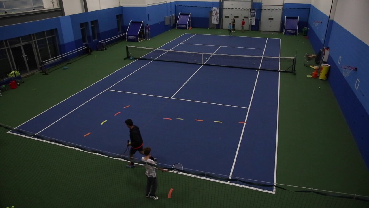 Finishing the point at the net via an approach shot