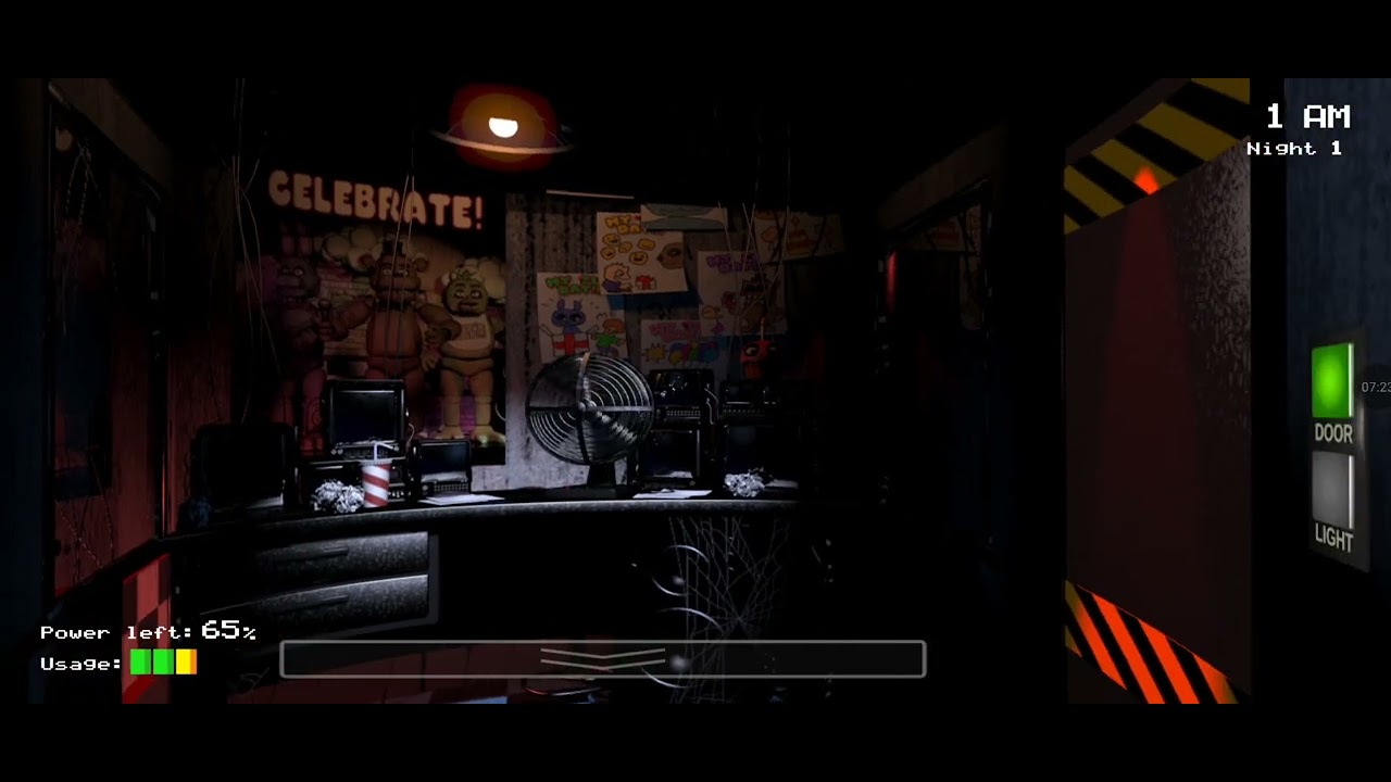 Five nights at Freddy's 1re partie 🐰🐥🐻🦊🎮