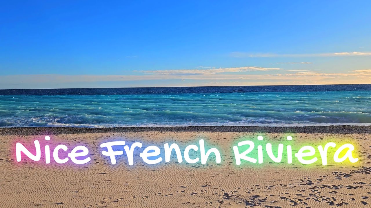 These were very windy days, making Nice incredibly beautiful. The French Riviera in winter. 4K