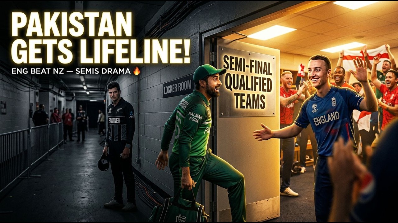 PAKISTAN GETS LIFELINE! | ENG BEAT NZ — SEMIS RACE ON 🔥| T20 WC 2026 Day 21 Ep - 35