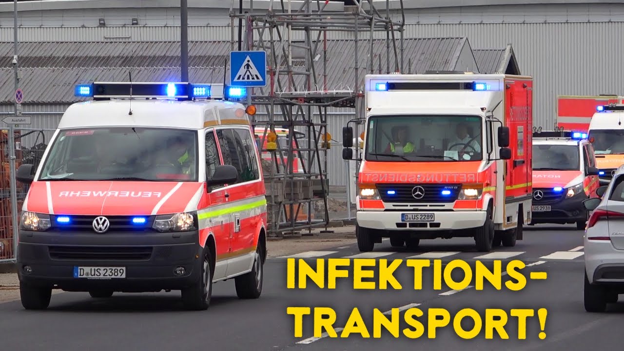 [HOCHINFEKTIONSTRANSPORT!] - HIT-Komponente der Feuerwehr DÜSSELDORF am DUS-AIRPORT!