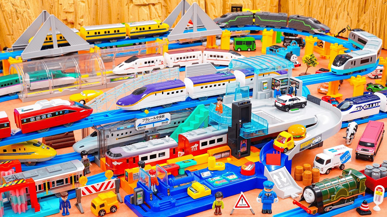 Plarail Shinkansen ☆ Construction of Takara Tomy Plarail Lever Action And Sound! Big Station Train