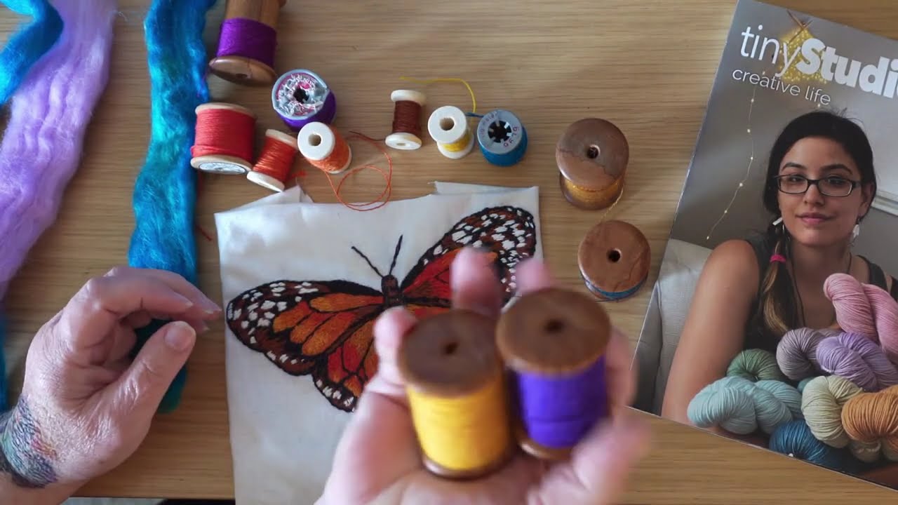 Нитки для вышивания Spinning - журнал tinyStudio Creative Life Сьюзи Браун.