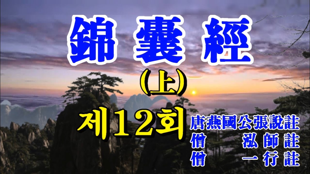 금낭경 제 12 회