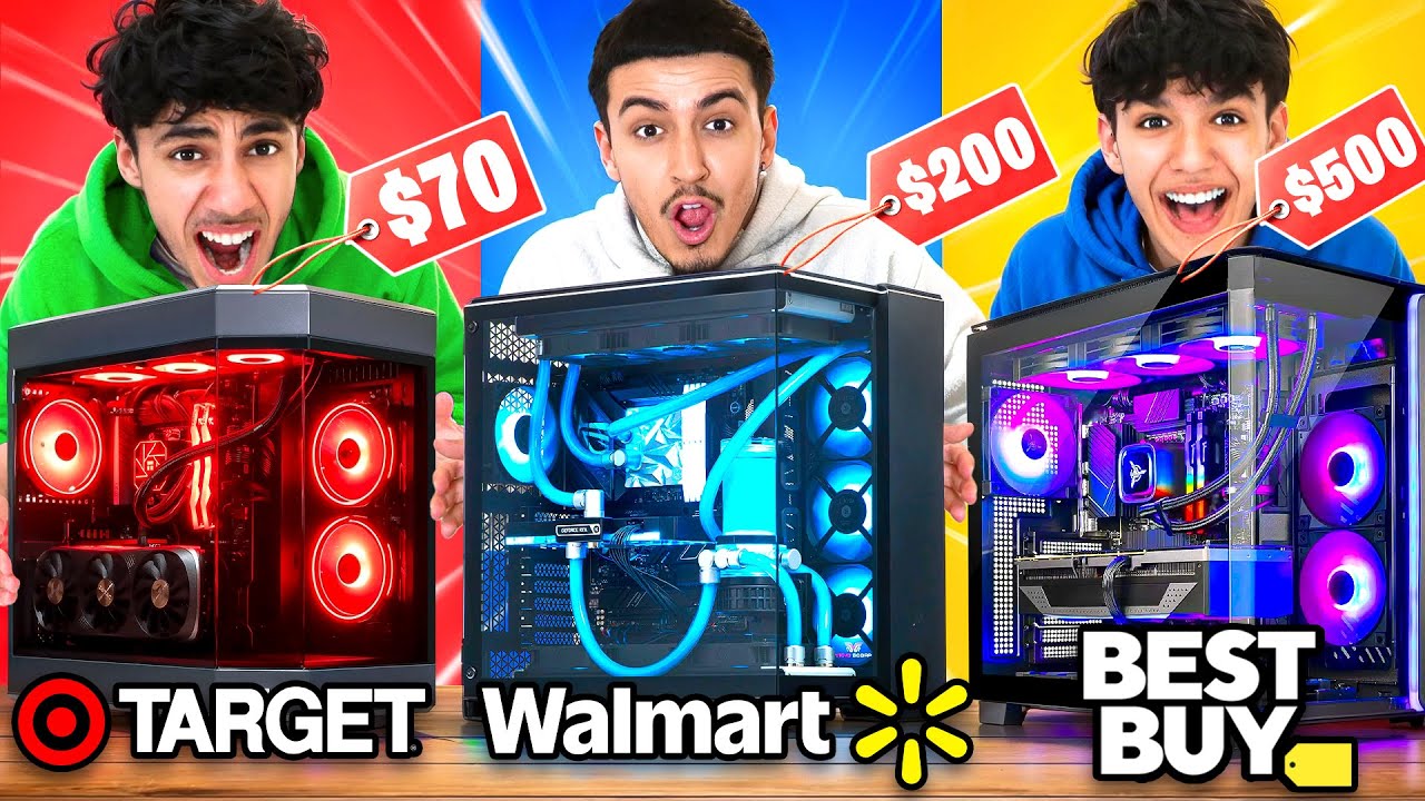 We Bought The Cheapest Gaming PC From Every Store! (Walmart, Best Buy)
