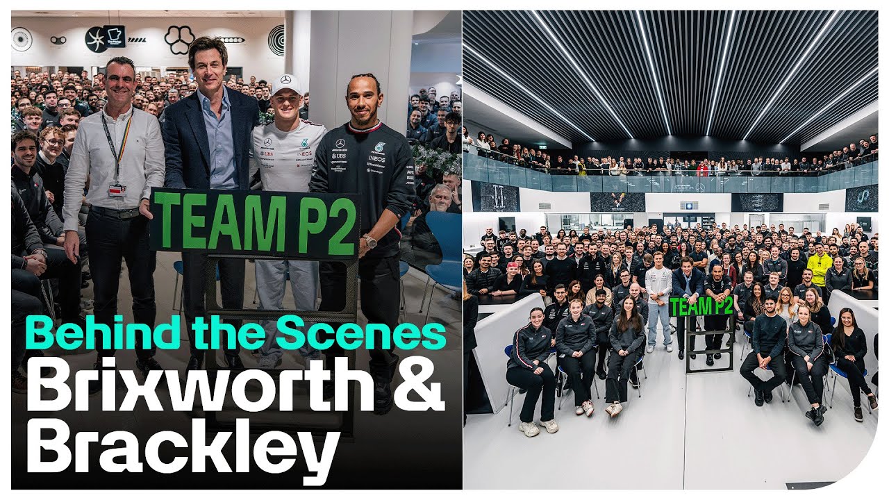 Behind the Scenes at Brixworth and Brackley: Lewis, Toto and Mick