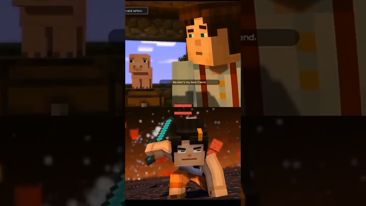 male Jesse vs female Jesse #mcsm #minecraft