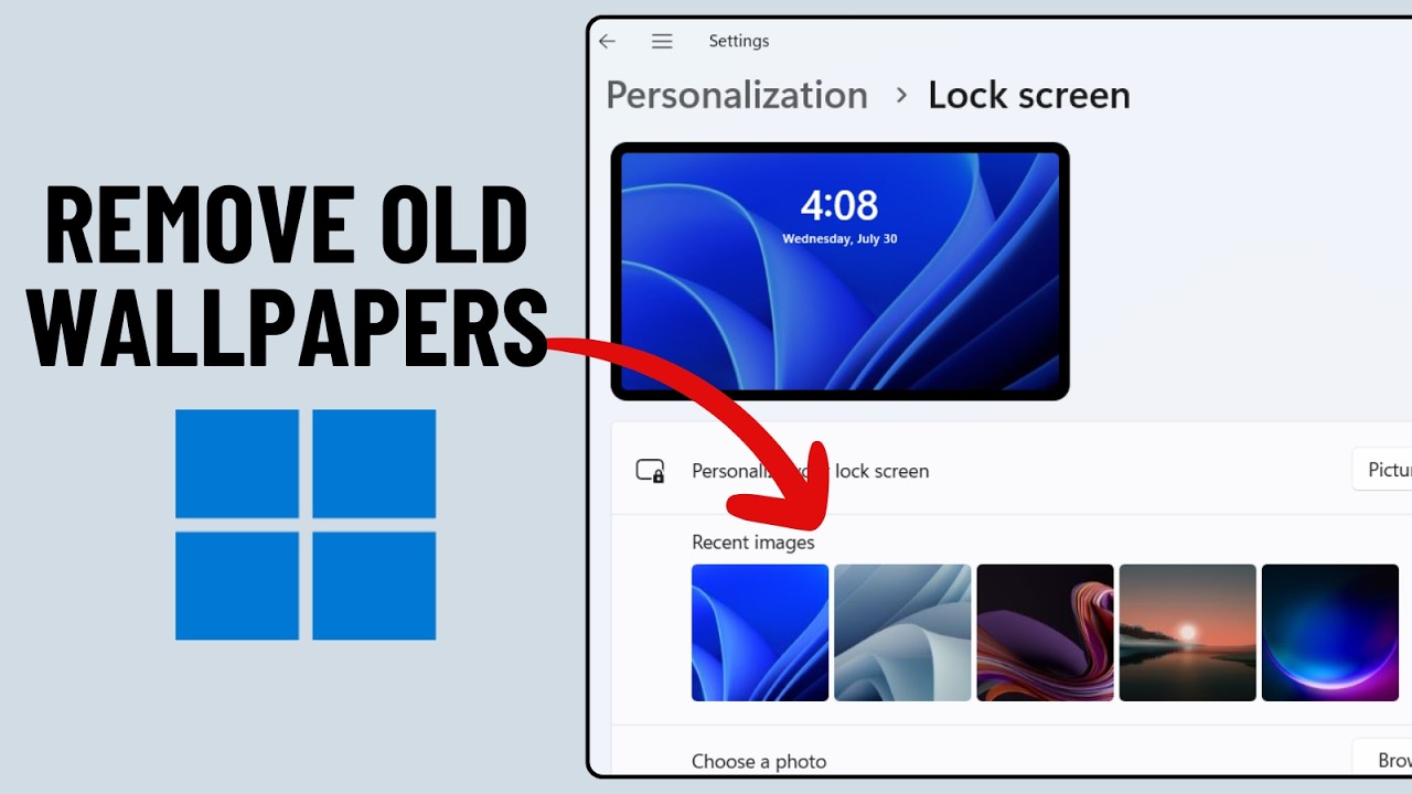 How to Clear Lock Screen Wallpaper History on Windows 11