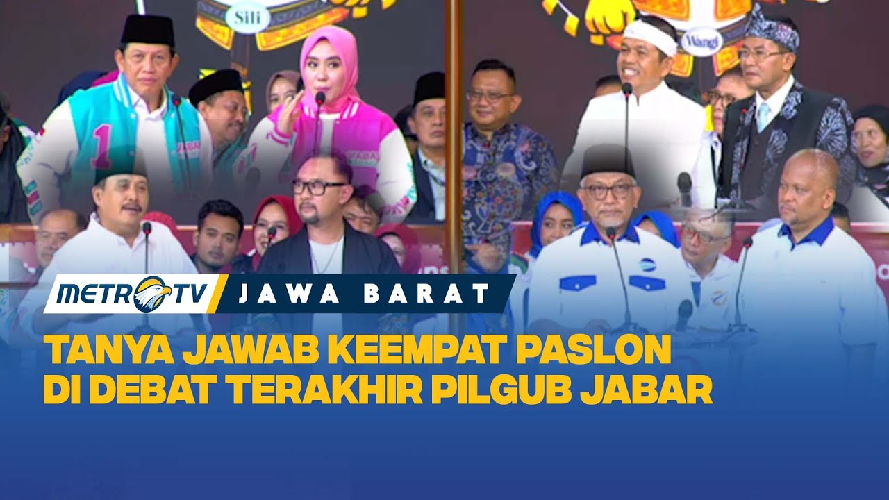 FULL - Tanya Jawab Keempat Paslon di Debat Terakhir Pilgub Jabar