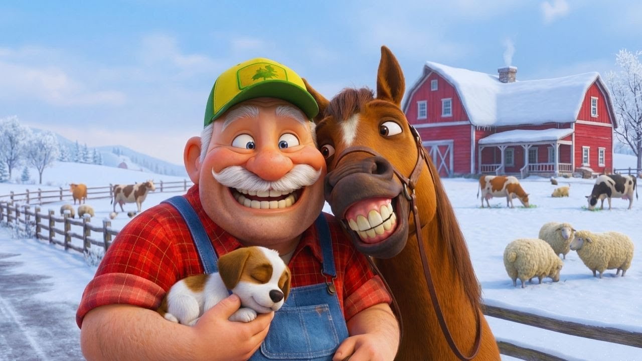 Old MacDonald Had a Farm 🐄🐖 | Farm Animals Song for Kids | E-I-E-I-O