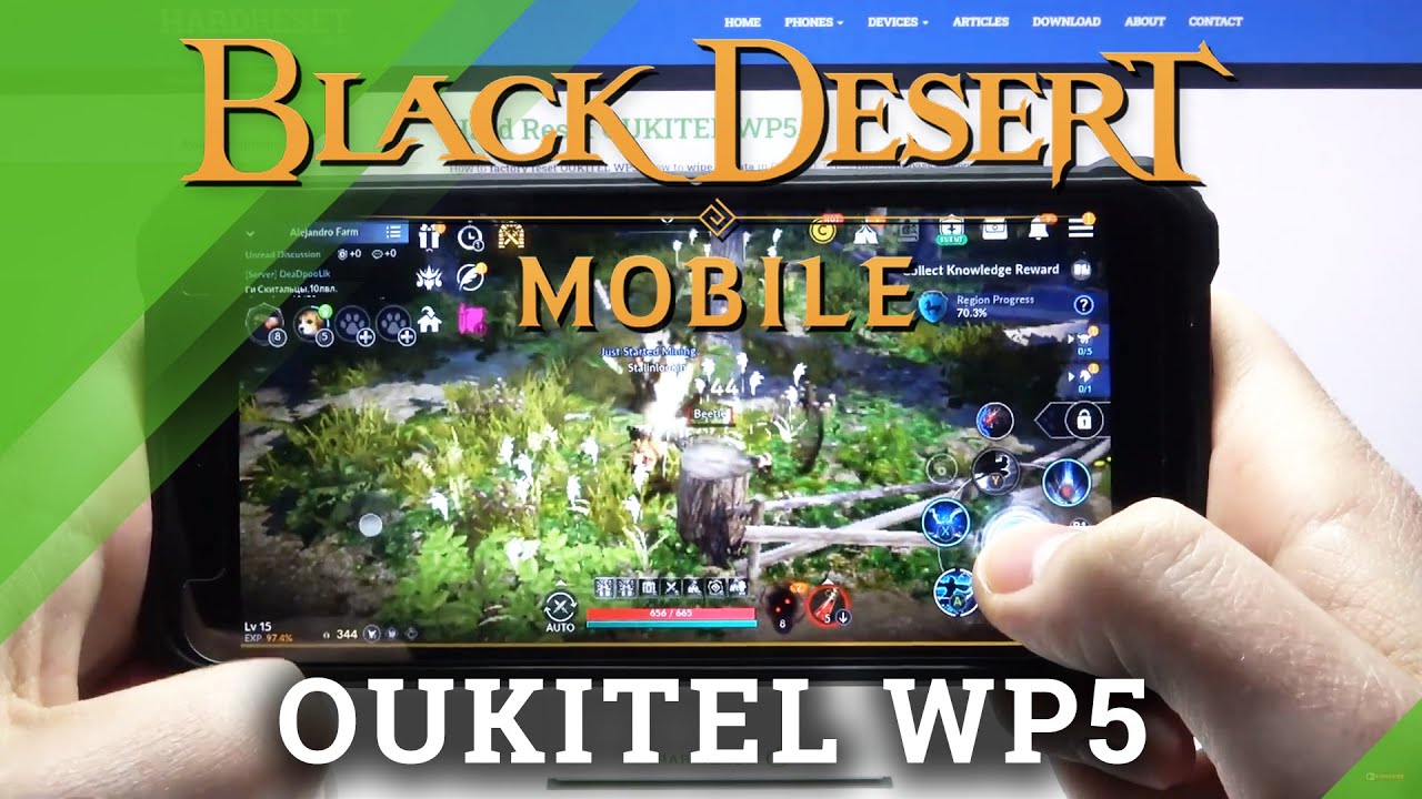 Oukitel WP5 - Performance TEST * BLACK DESERT * Gameplay!