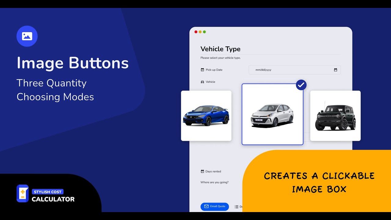Three Quantity Choosing Modes - Image Buttons