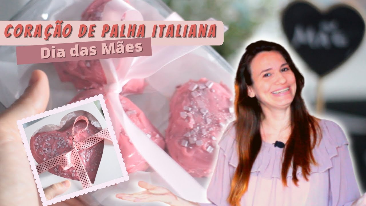 Faça e venda Coração de Dia das Mães de Palha  Italiana❤