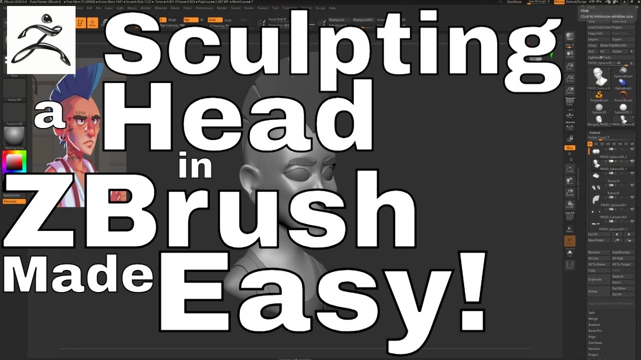 Sculpting Character Heads in ZBrush Is Easier Than You Think: Part 1