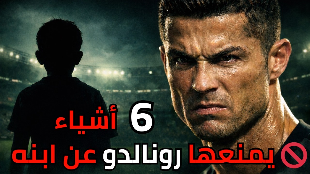 رونالدو يفرض 6 قوانين غير عادية على ابنه… لماذا؟ 😱🚫