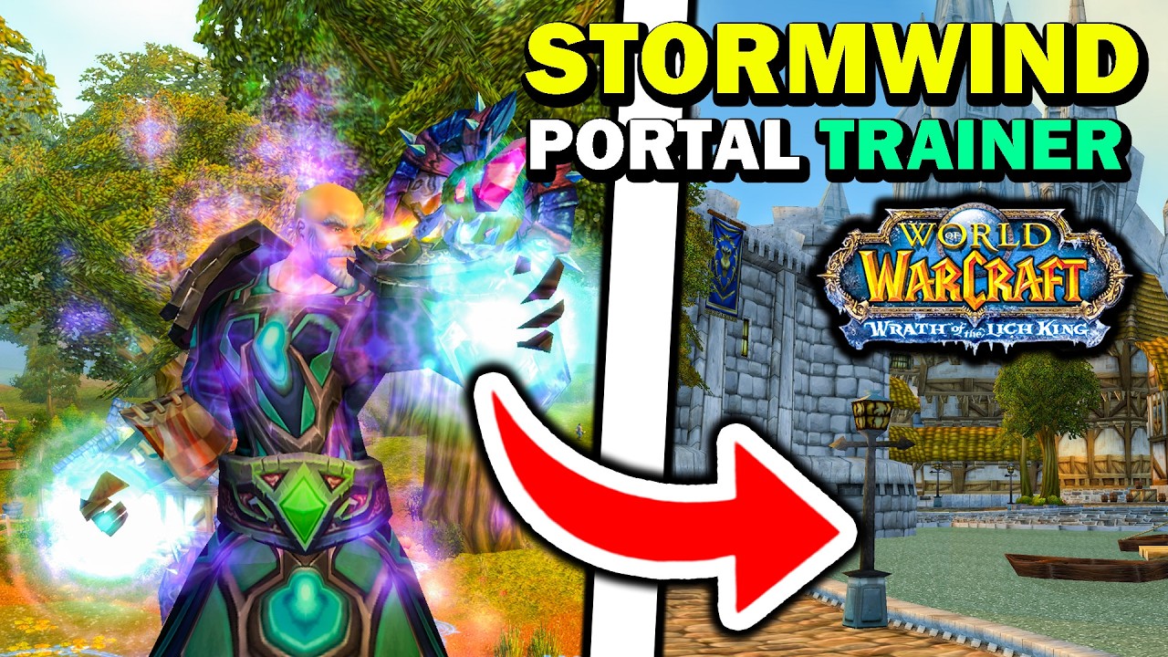 Stormwind Portal Trainer in WoW WoTLK (Location)
