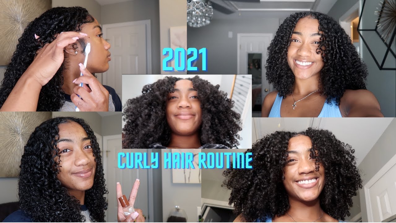 2021 CURLY HAIR ROUTINE | kennedy nicole