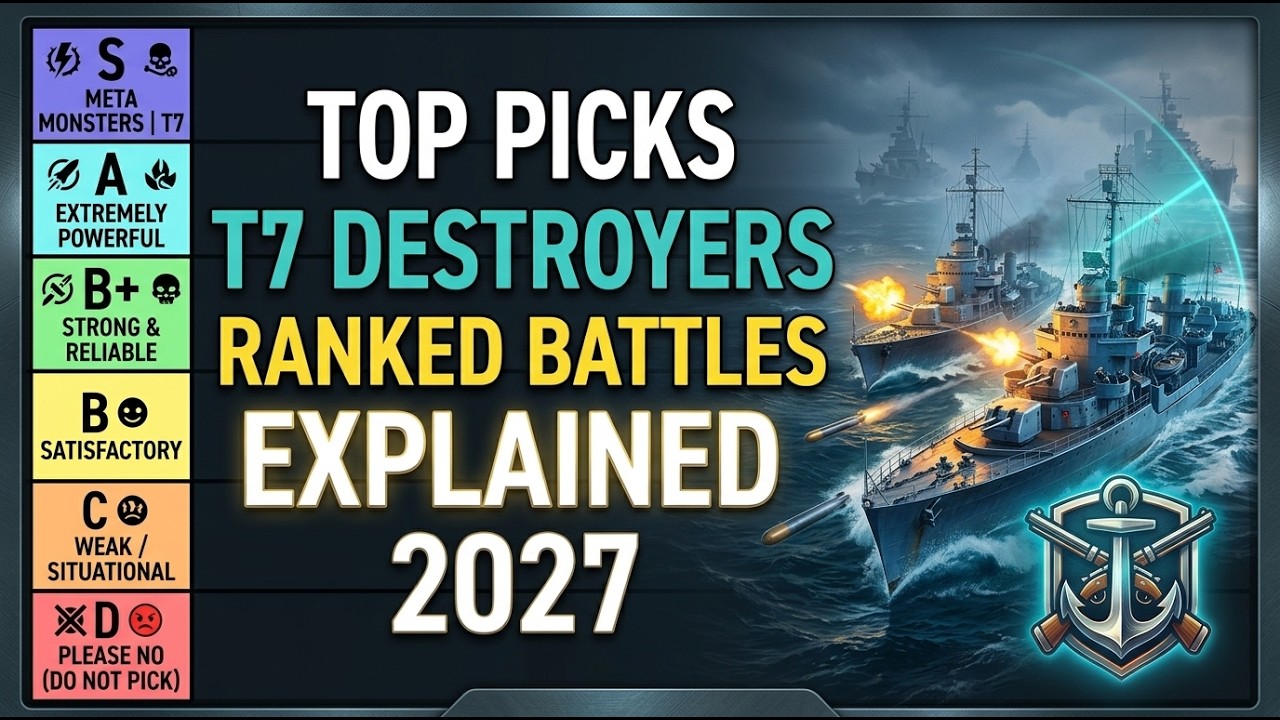 Najlepsze niszczyciele na 7. poziom w bitwach rankingowych &ndash; poradnik | World of Warships