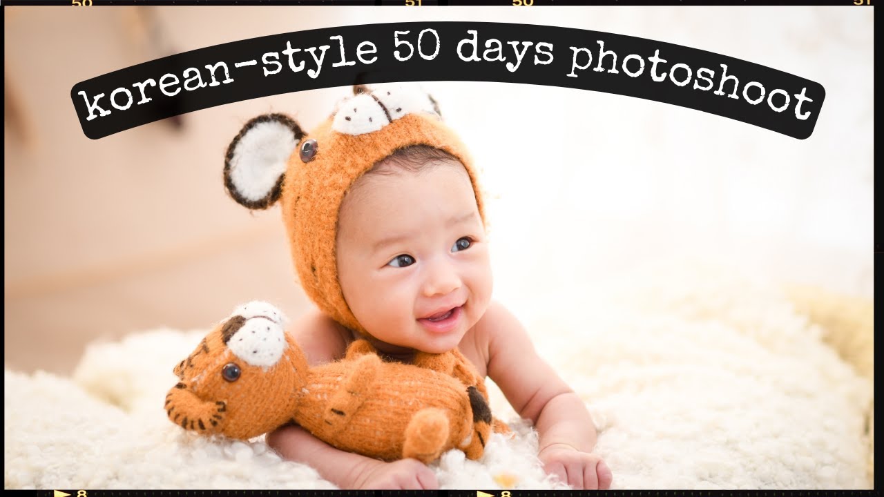 VLOG: Our Baby Girl's Korean-Styled 50 Days Photoshoot | Korean Culture | 아기 50일 촬영 (ambw, 국제커플)