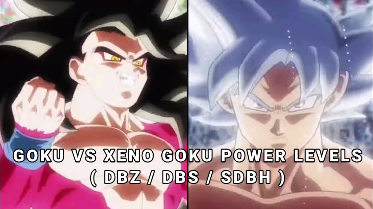 Goku vs Xeno Goku Power Levels - Dragon Ball Super / Heroes