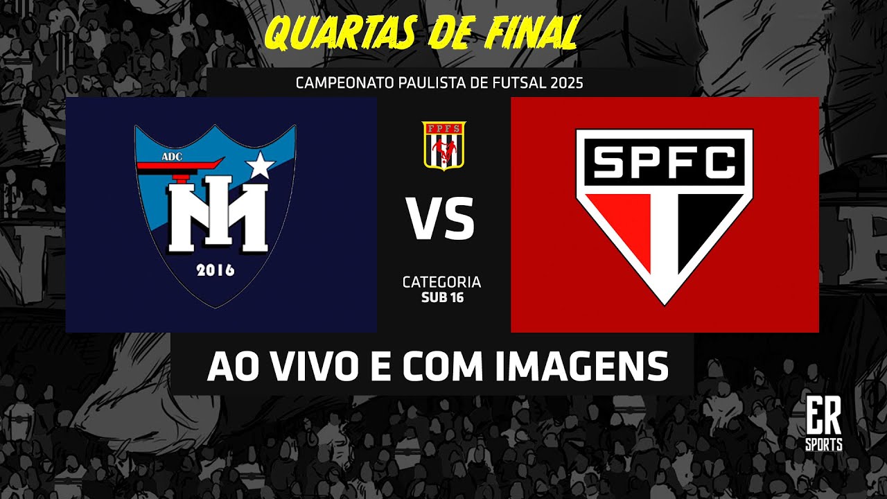 Inter Mogi x São Paulo B - SUB 16 | 15/11/2025 | AO VIVO | Quartas de Final | Paulista A2