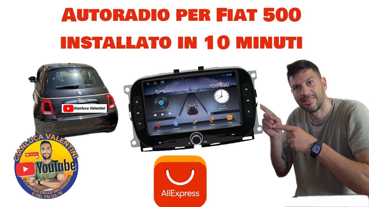 Montaggio autoradio fiat 500 restailing