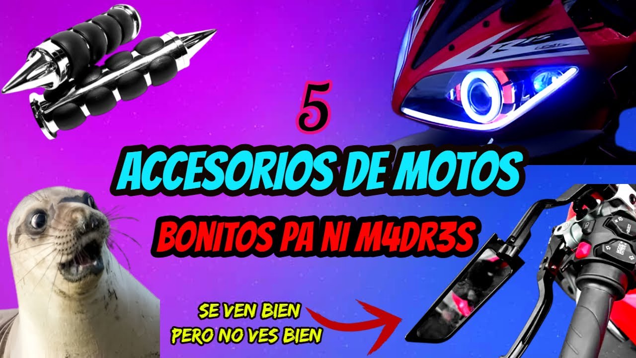 5 ACCESORIOS DE MOTOS ATRACTIVOS PERO INUTILES