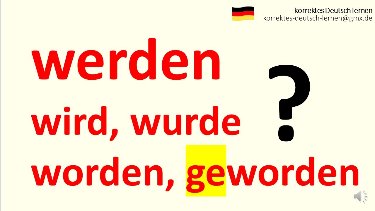 Co znaczy werden? To zależy od funkcji w zdaniu. Kiedy użyć wird, wurde, ist..worden, ist..geworden?