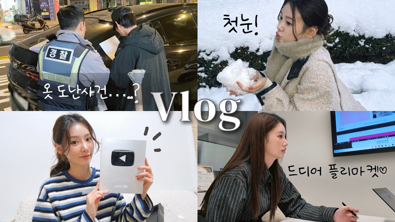 (SUB) VlOG. ‘이걸 누가 훔쳐간다고…? 웃픈 옷 도둑 사건😡’ | 겨울 화담숲은.. | 실버버튼 언 박싱 | 식물원 김밥 후기 | 드디어 플리마켓 준비!🥹
