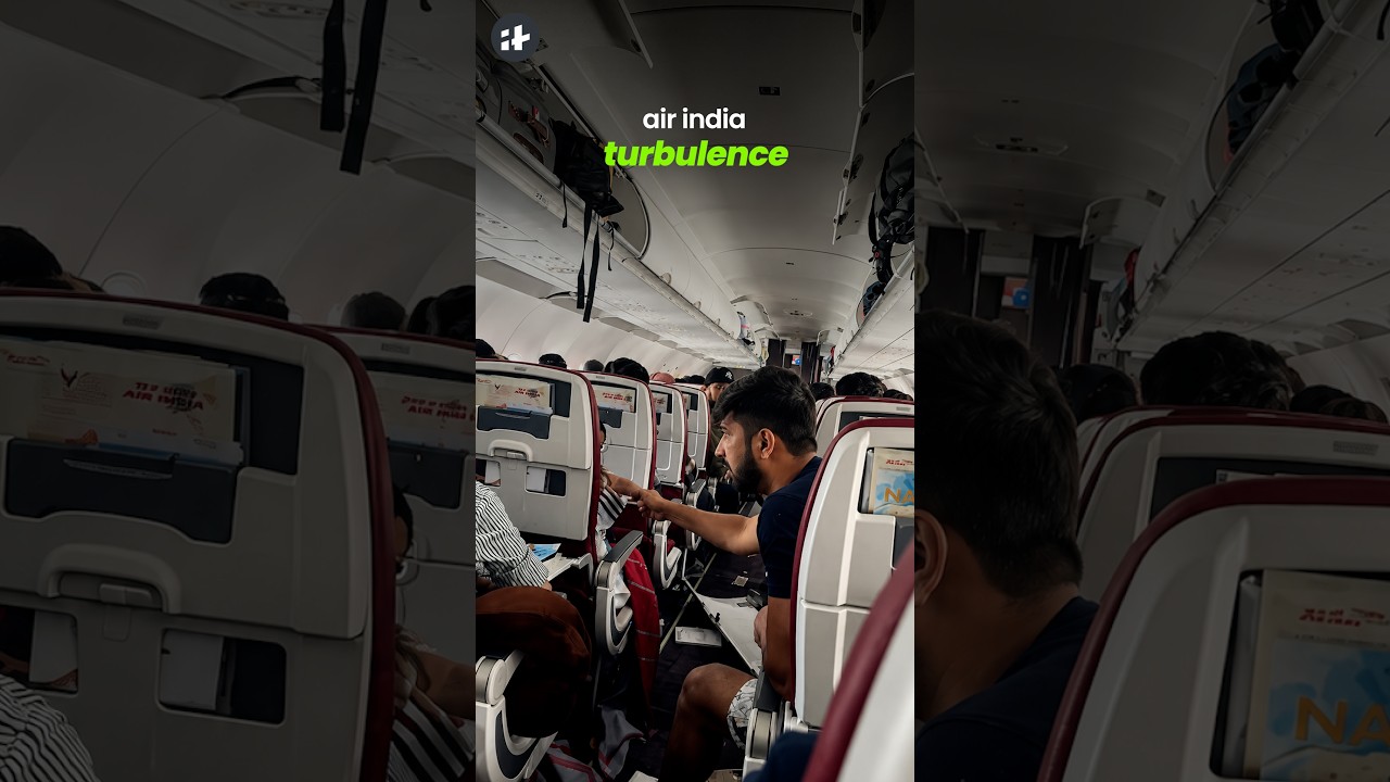 air india flight drops 300 feet after severe turbulence #shorts
