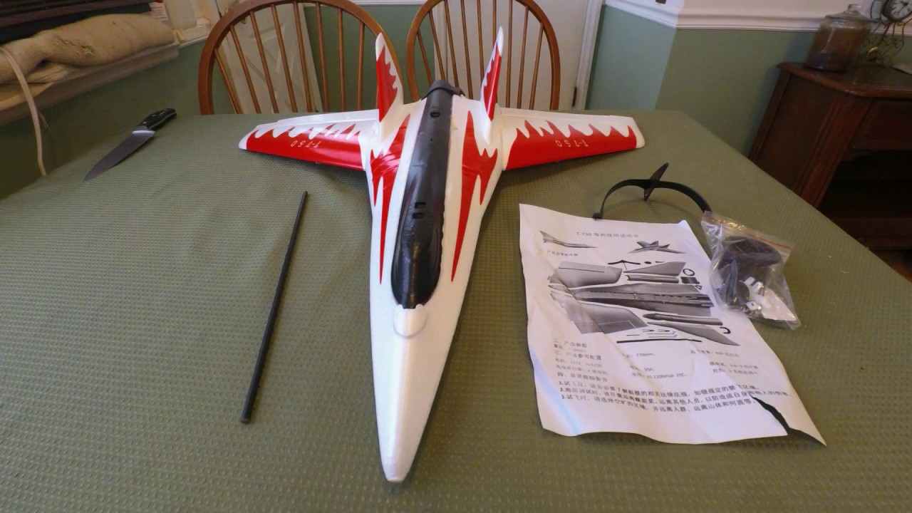 Banggood Stinger T-750 EPO Pusher Prop Delta Wing Jet Kit  (Un Boxing)