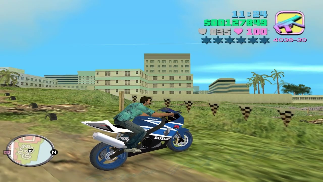 Bike ride in Vice City