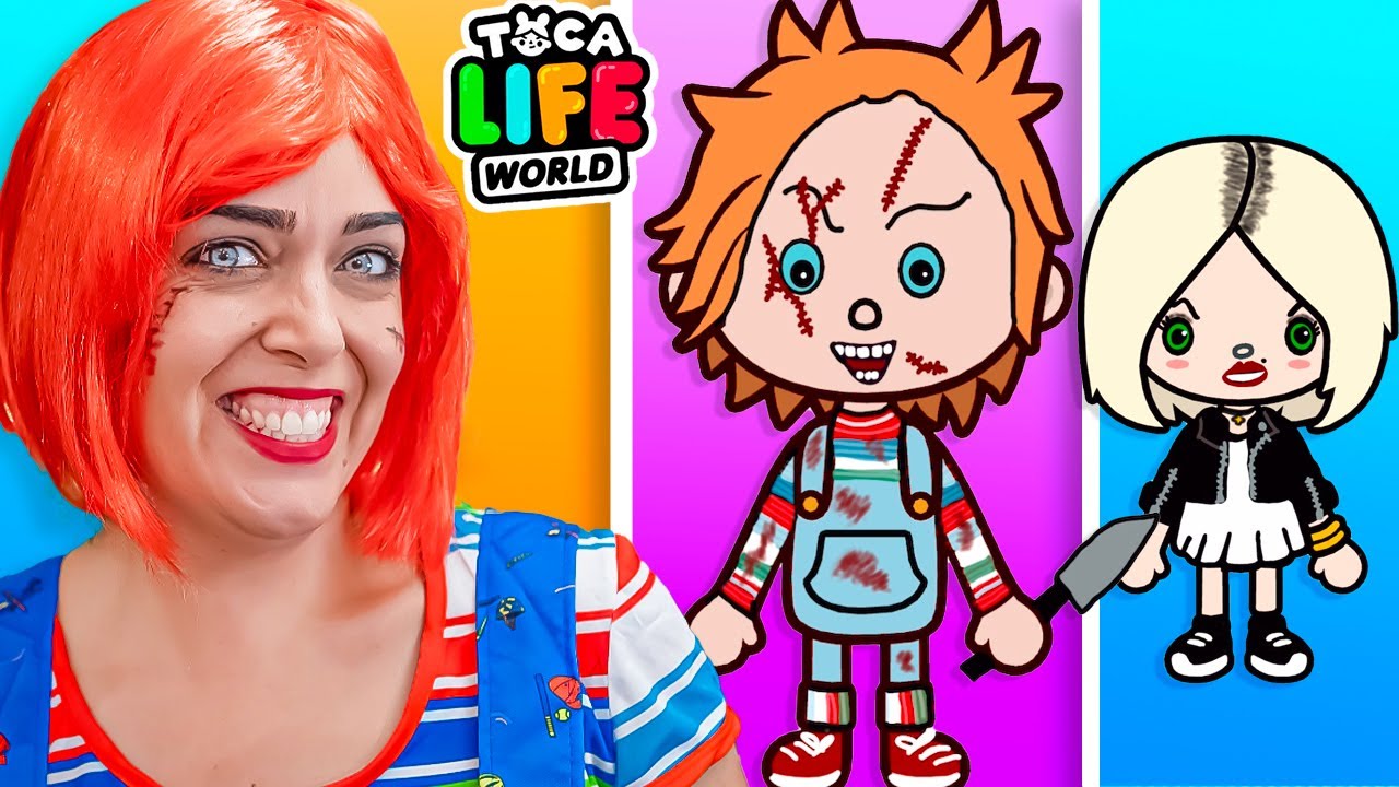 CHUCKY y SU NOVIA TIFFANY en TOCA LIFE WORLD
