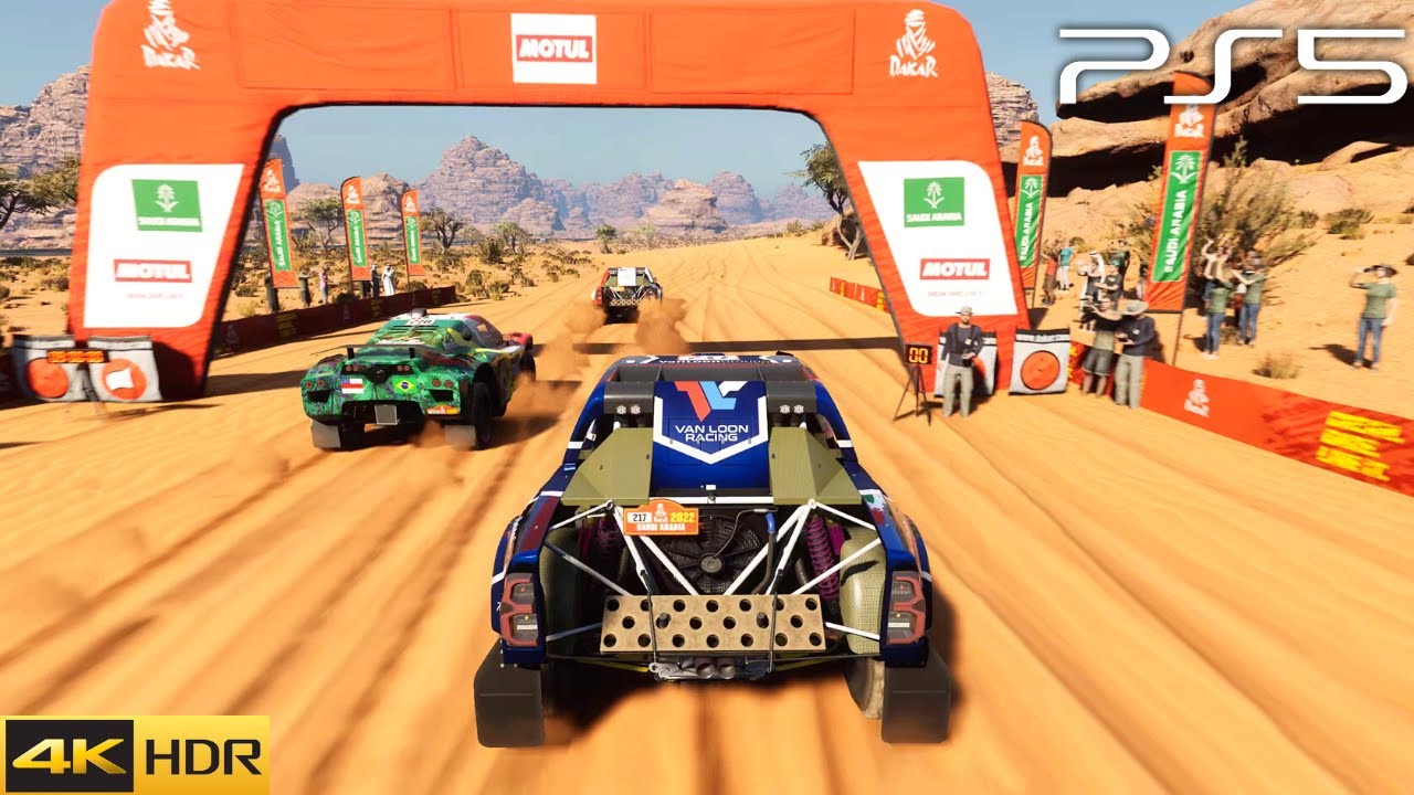 Dakar Desert Rally Tough Race Gameplay (PS5 HDR) [4K 60FPS]