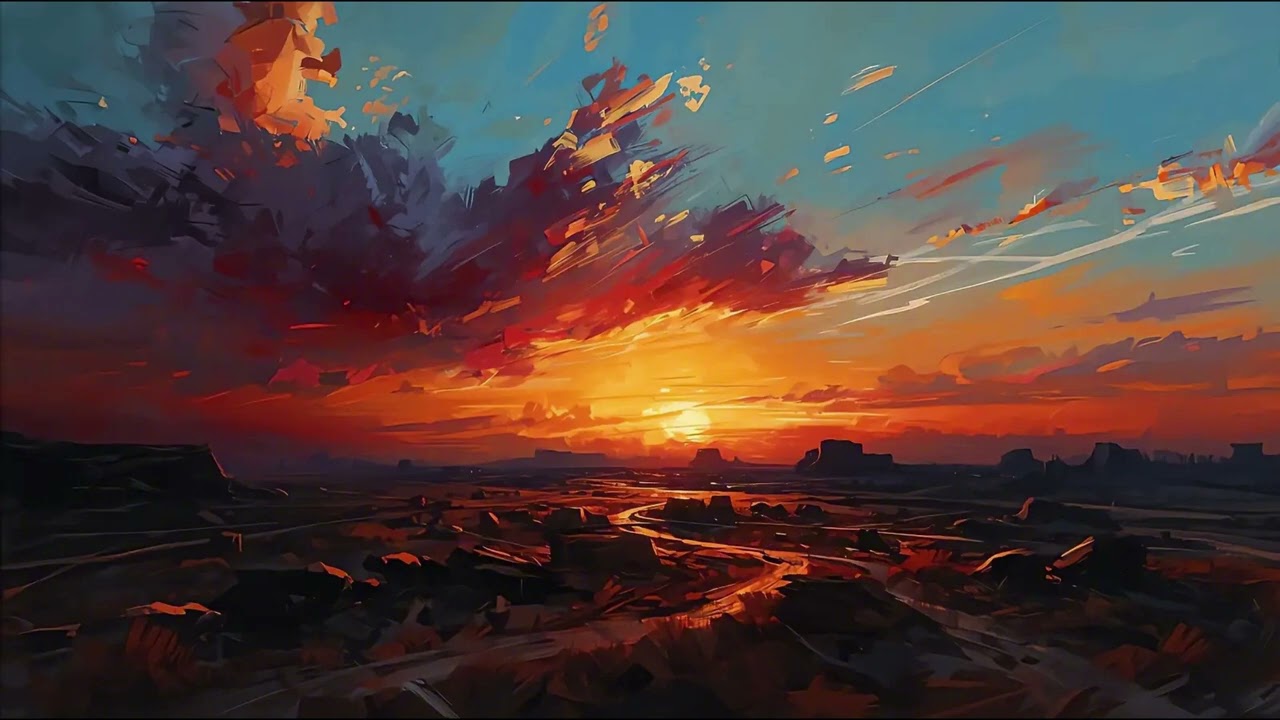 Golden Sunset Stillness 🌅 Meditation to Quiet the Mind | AI Visuals