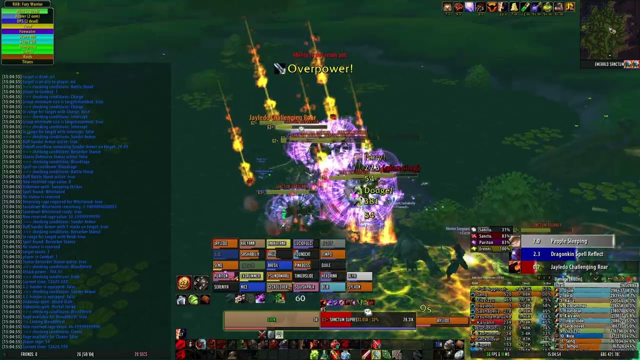 Cursed ES 07/03/26 - Fury Warrior - IWin debug on