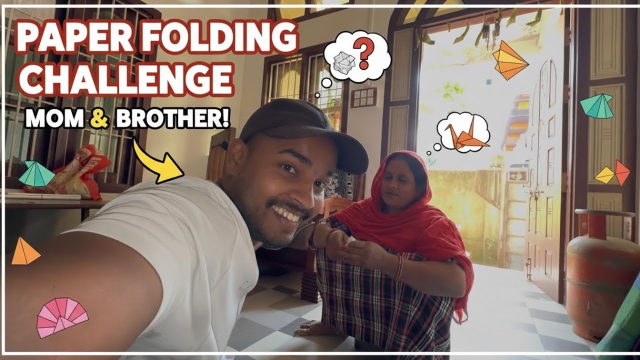 Paper Folding Challenge but I'm Mimicking Actors! 📄🎭 #mimicry #challengeaccepted 