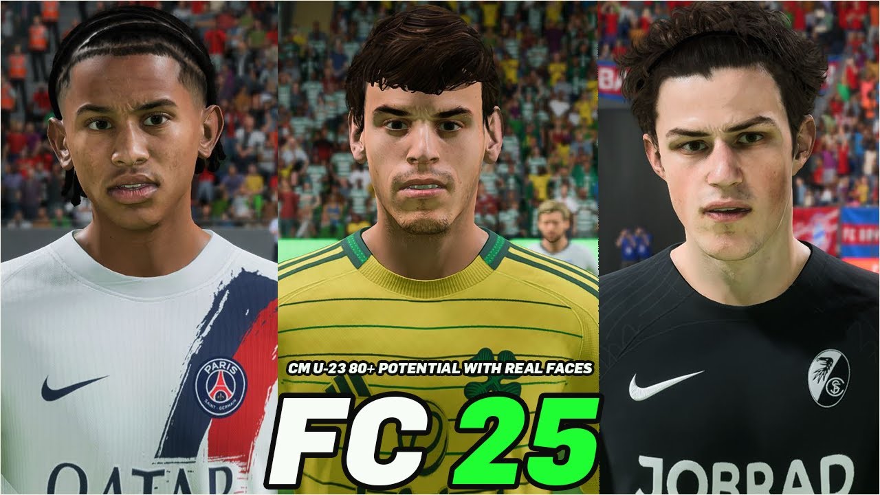 FC 25 | BEST YOUNG CM U-23 80+  POTENTIAL WITH REAL FACES