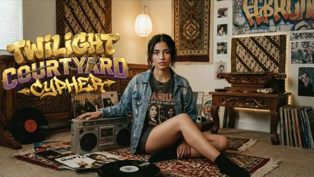Twilight Courtyard Cypher: Deep Oud & Ney Flute Hip Hop with Gamelan Soul!