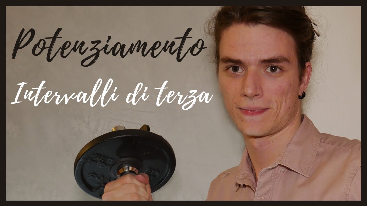 POTENZIAMENTO - scala maggiore suonata per intervalli di terza