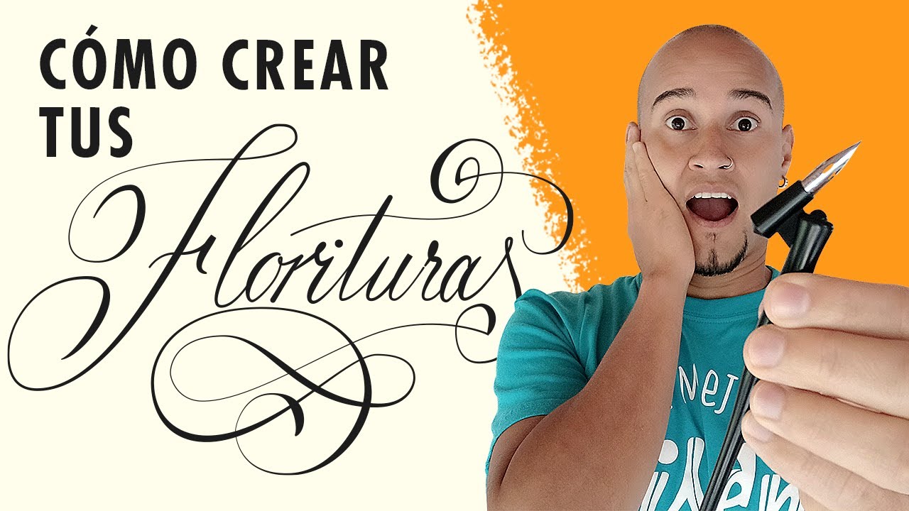 🔥 ✍ Cómo hacer FLORITURAS para Caligrafía COPPERPLATE 🔥 ✍ |  Con PLUMA oblicua