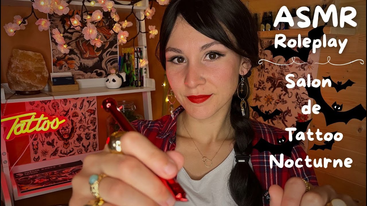 ASMR Roleplay – Salon de Tatouage Nocturne 🌙🖋️ Sons Relaxants & Chuchotements