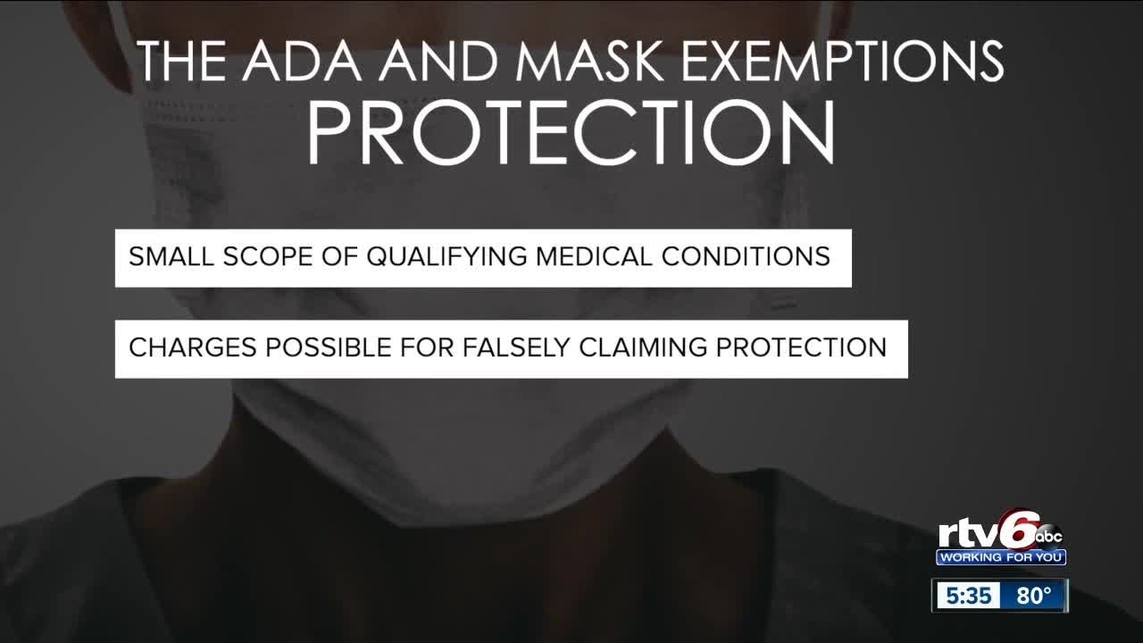 The ADA and Masks: Small scope of qualifying medical conditions