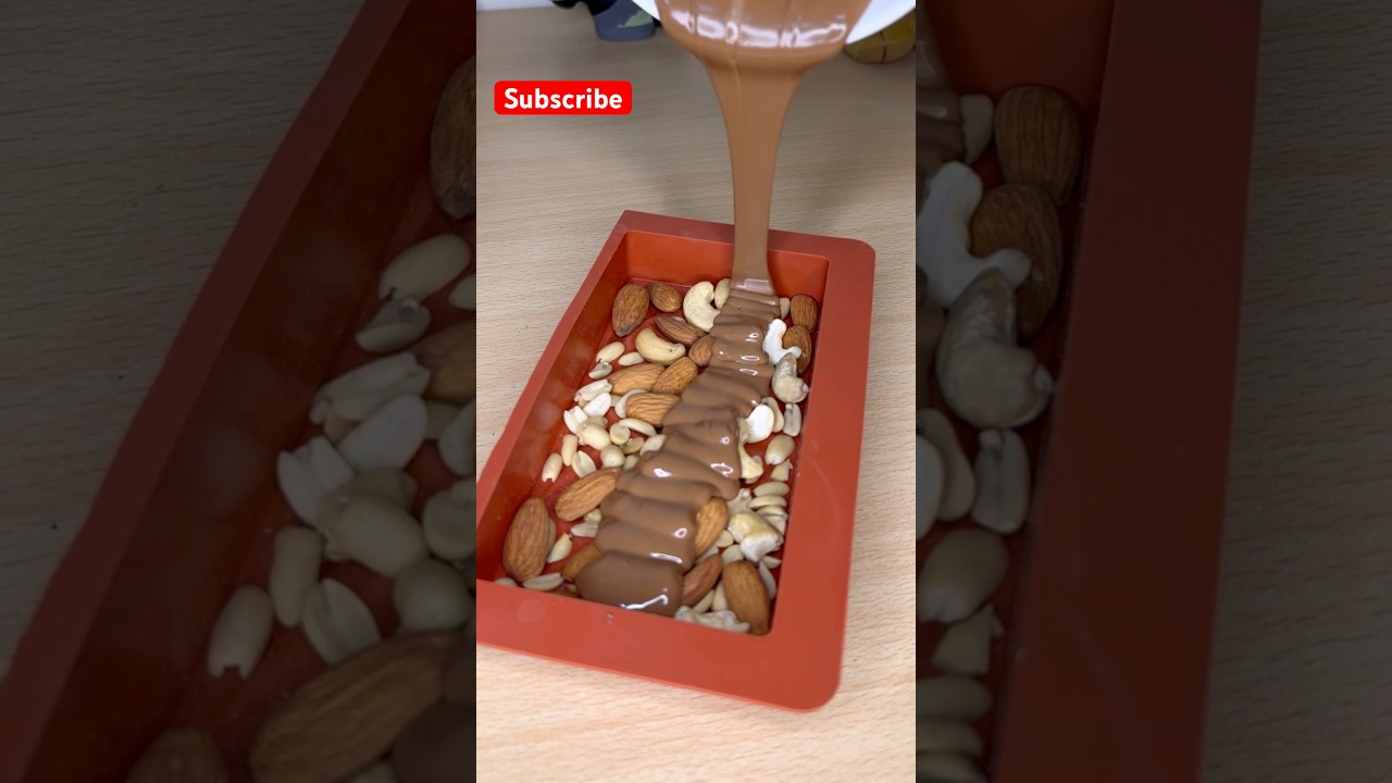 Dry fruit Chocolate bar #chocolate #almond #cashew #peanut