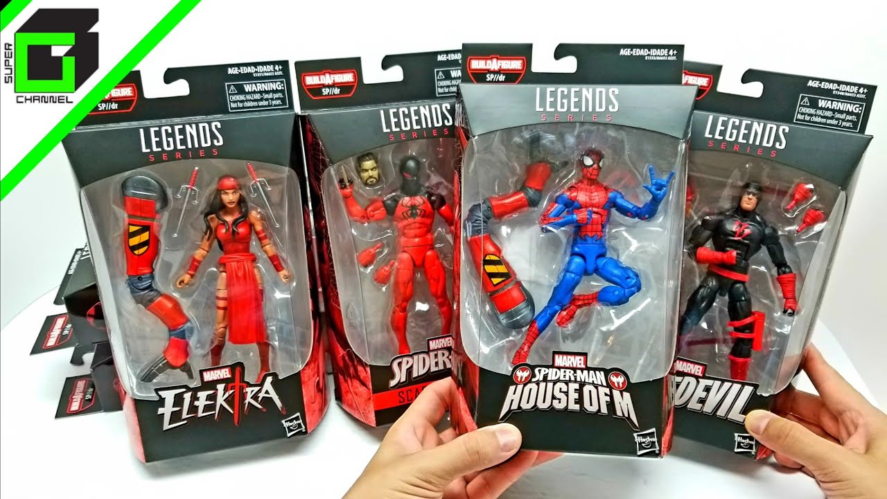 Распаковка Человека-паука SP//dr Собери фигурку MARVEL LEGENDS Полный набор от Hasbro! Электра, С...