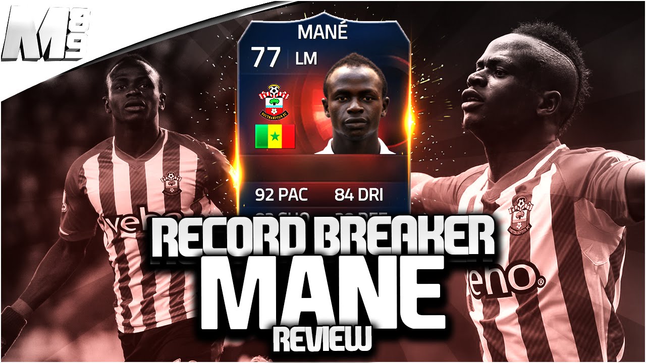 FIFA 15 RECORD BREAKER MANE REVIEW (77) FIFA 15 Ultimate Team Player Review + In Game Stats