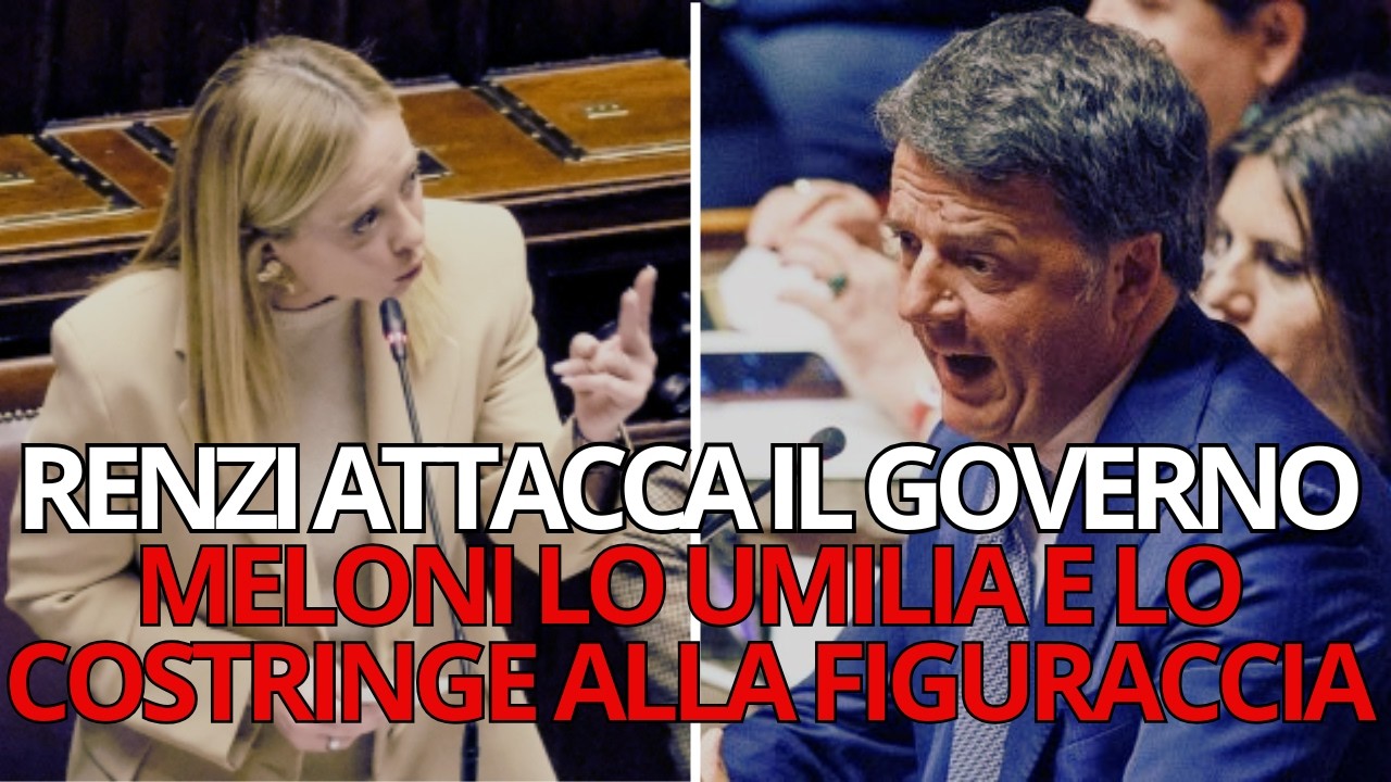 Meloni: Don't Miss! She Launches a Harsh Attack on Renzi and Ridicules Him