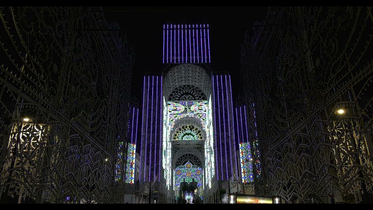 Aci Sant'Antonio 22 Agosto 2024 Accensione Musicale Artistiche Luminarie Ditta FRATELLI FERRARA 4K